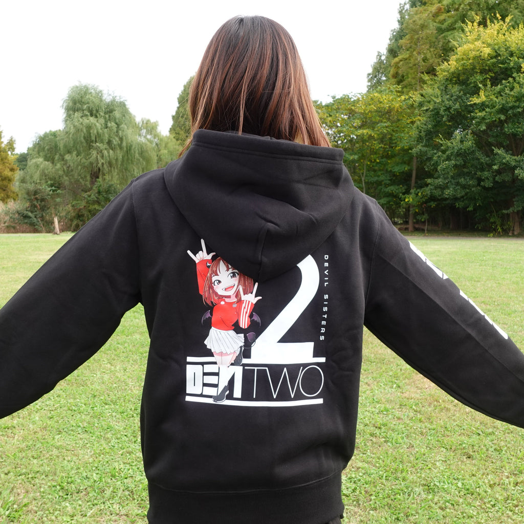 【限定100枚】DEVITWO パーカー（黒/白）